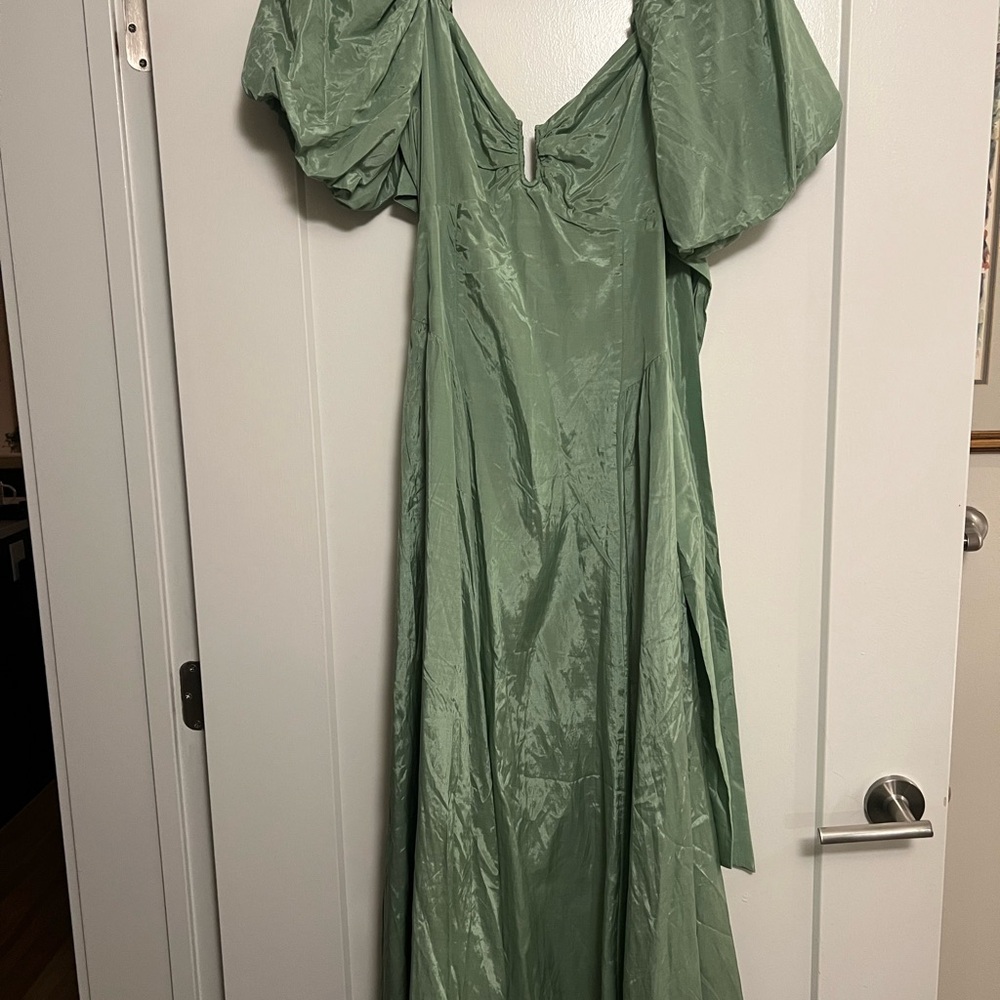 Abercrombie & Fitch Sage Green Maxi Dress